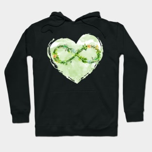 FLORAL INFINITY HEART ARTWORK Hoodie